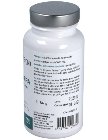 Natural EPA Máxima Absorción 60 perlas de Puro Omega