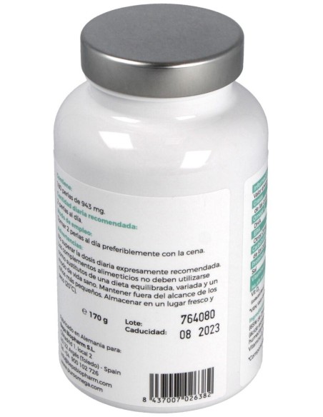 Natural DHA Alta Concentración 180 perlas de Puro Omega