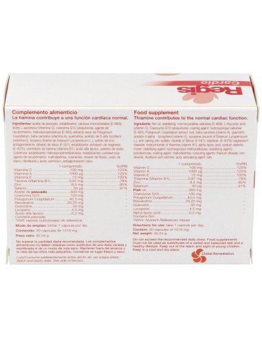 Regis Cardio 30Cap. de Global Remediation