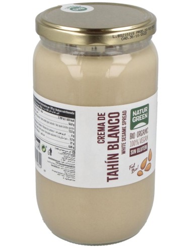 Tahin Blanco Crudo 800Gr. Bio de Naturgreen