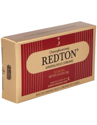Redton Ginseng Rojo Coreano 50Cap de Abamed Farma