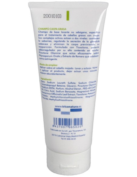 Champu Caspa Grasa 200Ml. de Triconatura
