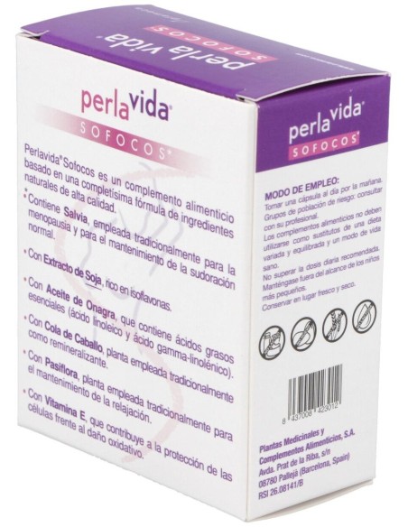 Perlavida Sofocos 30Cap. de Plameca