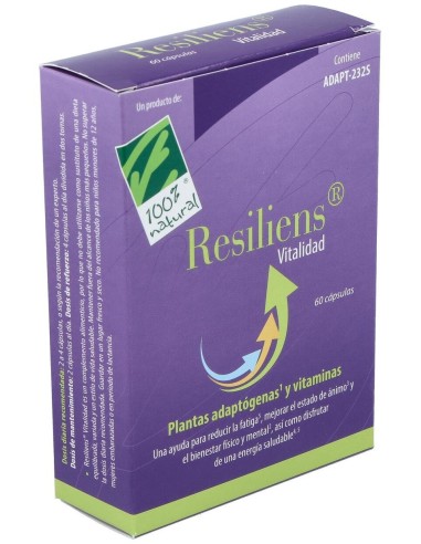 Resiliens Vitalidad 60Cap. de Cien Por Cien Natural
