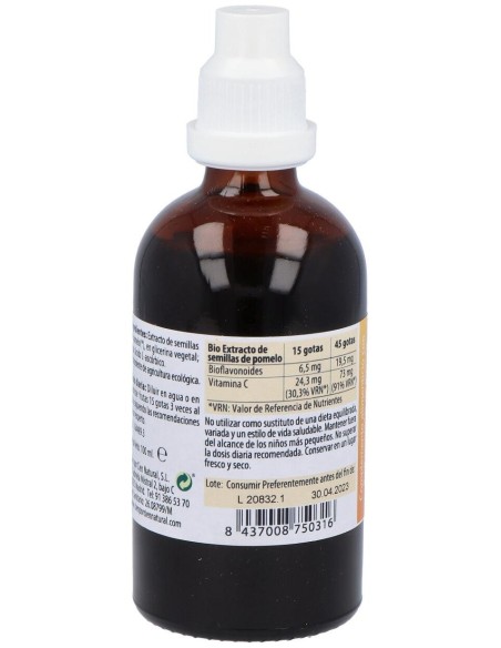 Extracto De Pomelo 100Ml. de Cien Por Cien Natural