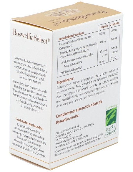 Boswelliaselect 60Cap. de Cien Por Cien Natural