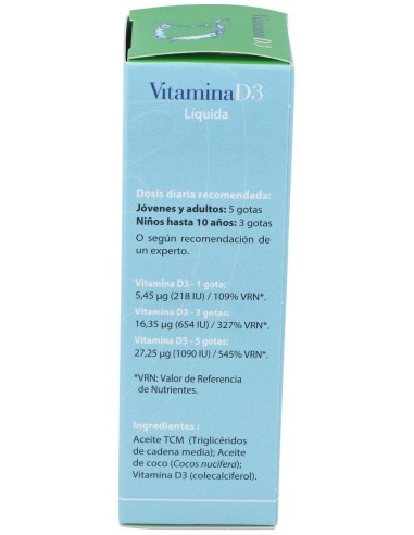 Vitamina D3 Liquida 50Ml. de Cien Por Cien Natural