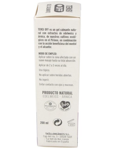 Tensi Off Gel Calmante 200Ml. de Taullorganics