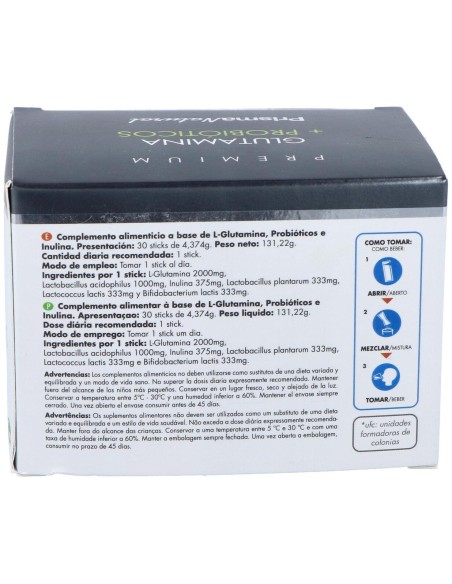 Glutamina + Probioticos 30 Sticks   de Prisma Natural