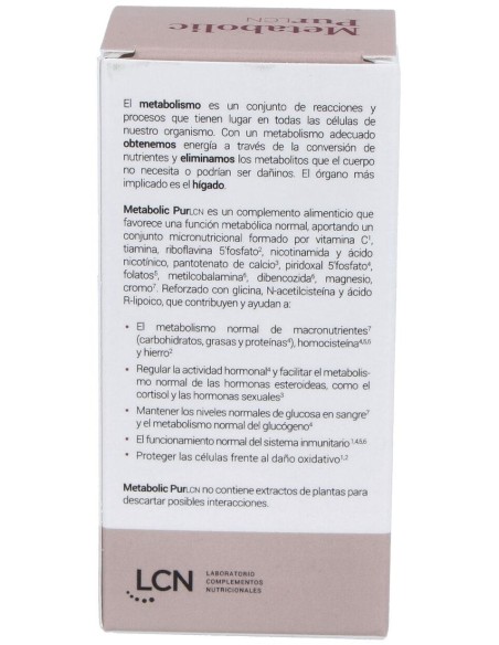 Metabolic Purlcn 60Cap. de Lcn