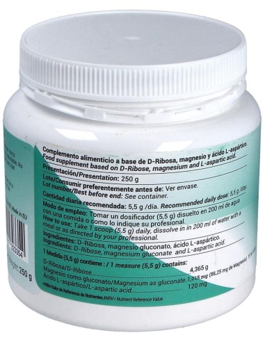 D-Ribosa Plus 250Gr. de Bsb Labs