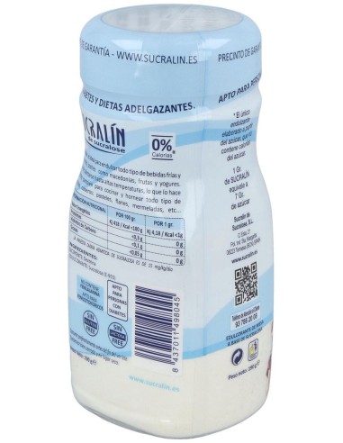 Sucralin Granulado Azul Diabeticos 190Gr de Sucralin