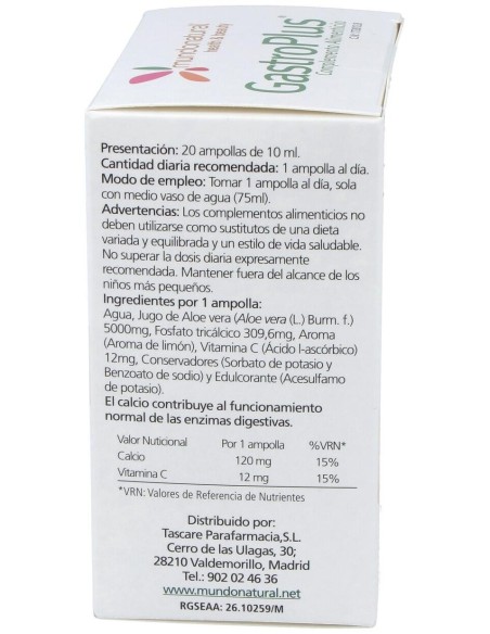 Gastroplus 20Sticks de Mundonatural