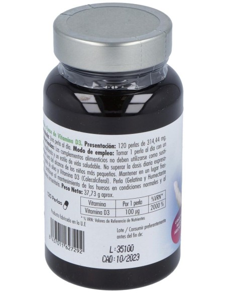 Vita D3 4000Ui 120Perlas de Mundonatural