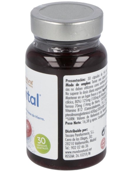 Enervital Hierro 30Cap. de Mundonatural