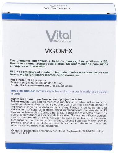Vigorex 60Cap. de Vital Ballance