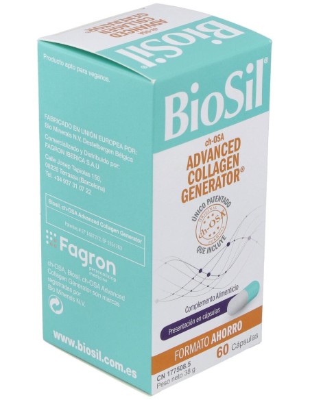 Biosil Generador De Colageno 60 Cápsulas  Biosil
