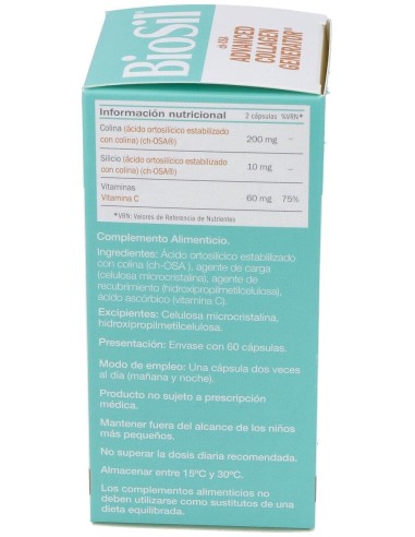 Biosil Generador De Colageno 60 Cápsulas  Biosil
