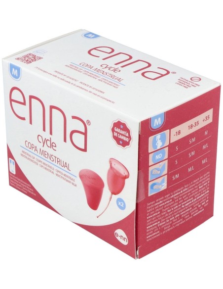 Enna Copa Menstrual (M) 2Copas+Caja Esteril de Enna Cycle