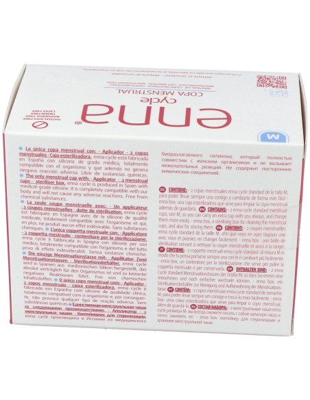 Enna Copa Menstrual (M) 2Copas+Caja Esteril de Enna Cycle