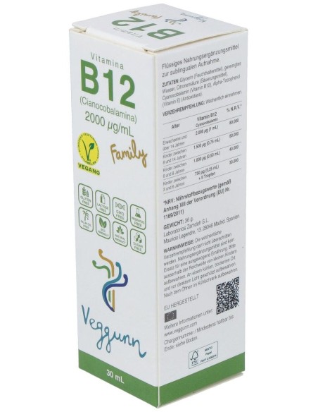 Vitamina B12 Family 30Ml. de Veggunn