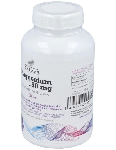Magnesium 150Mg. 90Cap. de Betula