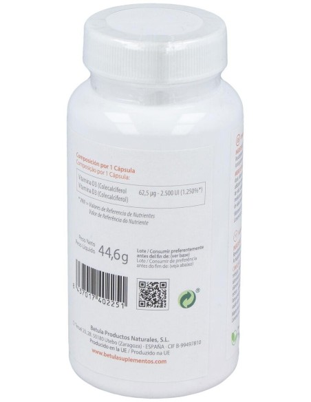 Vita D 2500Ui 90Cap. de Betula