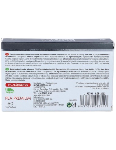 Pea Premium 60Cap. de Prisma Natural