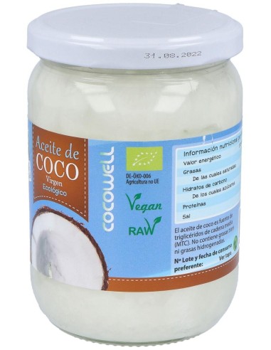 Aceite De Coco 500Ml. de Cien Por Cien Natural