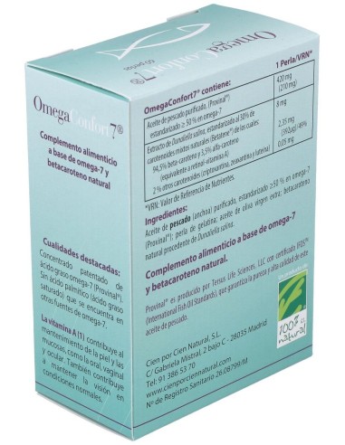 Omegaconfort7 60Cap. de Cien Por Cien Natural