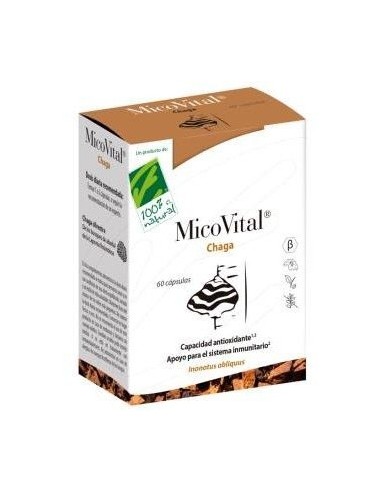 Micovital Chaga 60Cap. de Cien Por Cien Natural