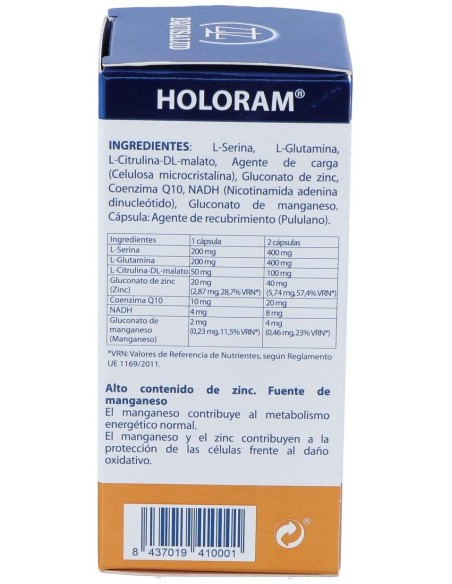 Holoram Enami Nadh 60Cap. de Equisalud