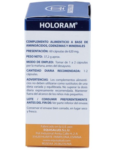 Holoram Enami Nadh 60Cap. de Equisalud
