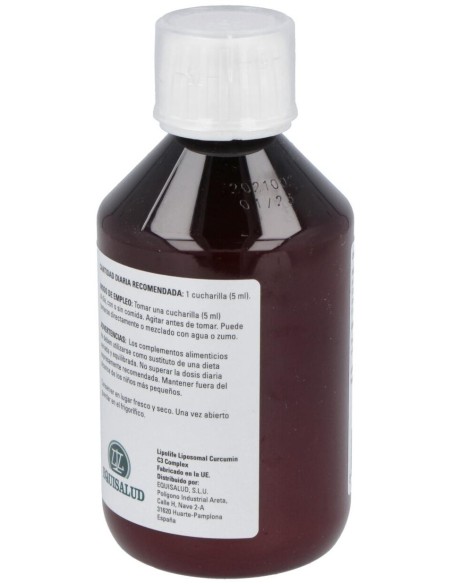 Lipolife Liposomal Curcumin C3 Complex 250Ml. de Equisalud