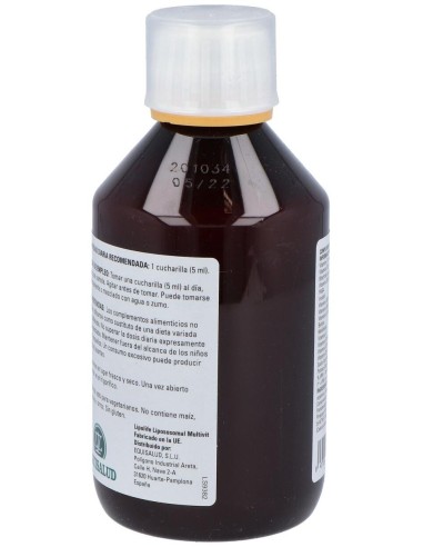 Lipolife Liposomal Multivit 250Ml. de Equisalud