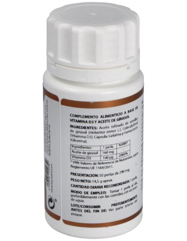 Holovit Vitamina D3 4000Ui 50Perlas de Equisalud