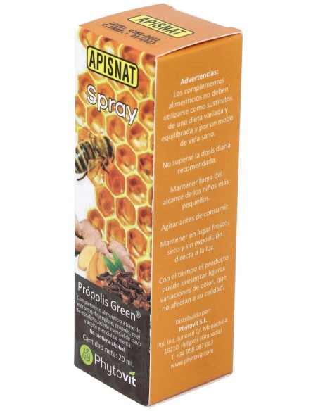 Apisnat Propolis Green Spray 20Ml. de Phytovit