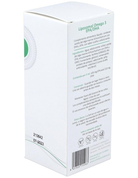 Liposomal Omega 3 Epa/Dha 150Ml. de Curesupport