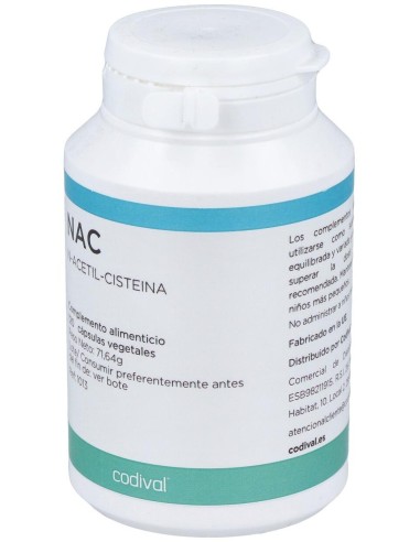 Nac N-Acetil-Cisteina 120Cap. de Codival