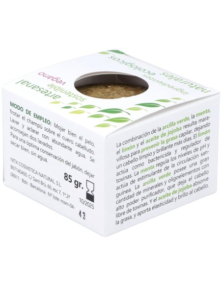 Champu Solido Antigrasa 85Gr. de Nitx