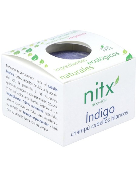 Champu Solido Cabellos Blancos 85Gr. de Nitx