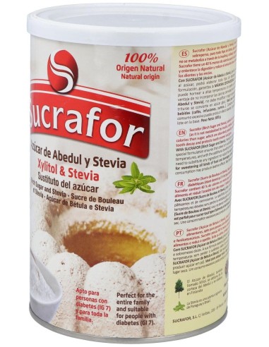Sucrafor (Azucar De Abedul Y Stevia) 800Gr Sucrafor