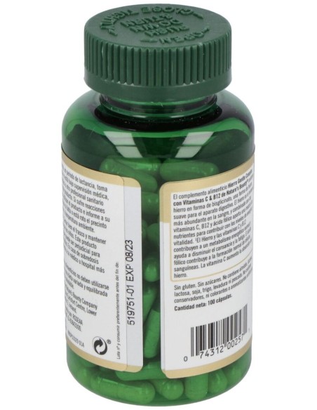 Hierro Gentle Complex 100Cap. de Nature´S Bounty