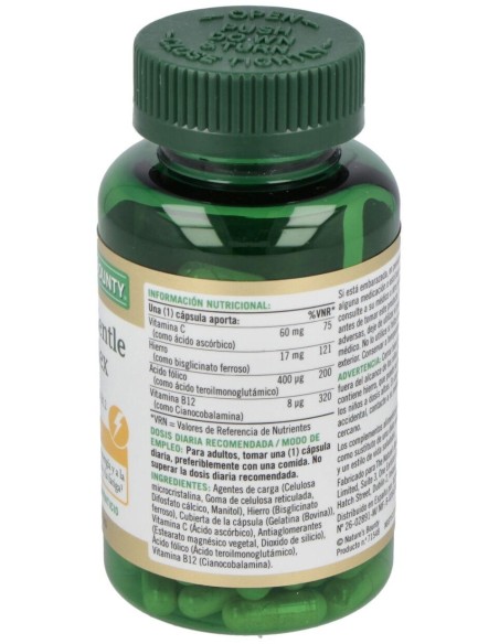 Hierro Gentle Complex 100Cap. de Nature´S Bounty