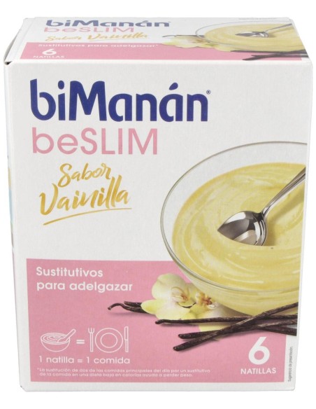 Natillas Sustitutivas Vainilla 6Sbrs. de Bimanan