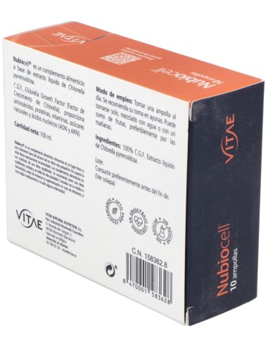 Nubiocell (Chlorella) Puro 10Viales de Vitae