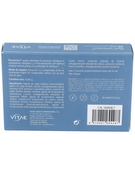 Reconnect 30 comprimidos de Vitae