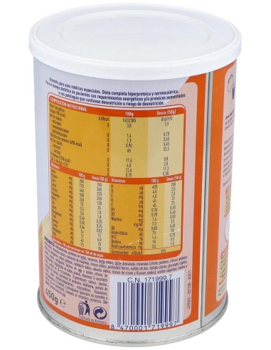 Meritene Extra Vainilla Bote 450Gr. de Meritene
