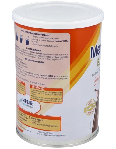 Meritene Extra Chocolate Bote 450Gr. de Meritene