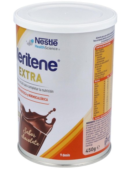 Meritene Extra Chocolate Bote 450Gr. de Meritene